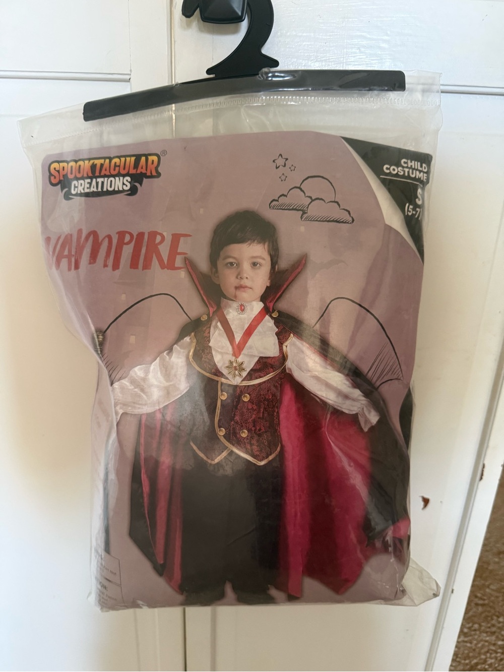 Boys' Vampire Costume - Red and Black
